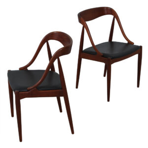 Pair of Johannes Andersen Danish Teak Accent / Side Chairs