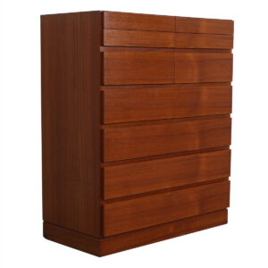 Danish Modern Tall Teak Organizer / Dresser