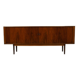 Danish Modern Tambour Sideboard / Room Divider in Walnut by LOVIG