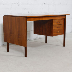 Walnut Expanding Arne Vodder Desk w/ Adjustable Drawers