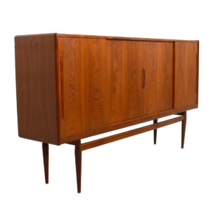 Danish Modern Teak Highboard / Bar / Storage Cabinet