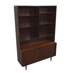 Danish Modern Rosewood Display Cabinet / Bookcase