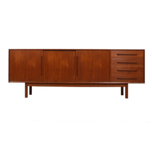 Slim Danish Modern Teak Sideboard / Credenza