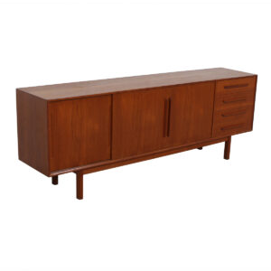 Slim Danish Modern Teak Sideboard / Credenza