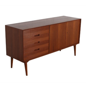 Wilhelm Renz Locking Teak Sideboard / Credenza