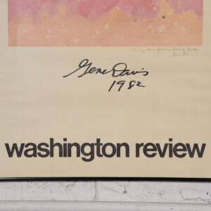 Vintage Gene Davis ‘Washington Review’ Poster (1982)