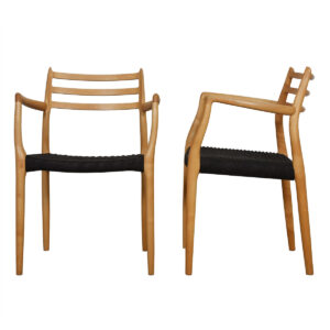 Pair of Danish Niels Moller #62 Accent Arm Chairs