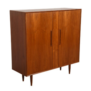 Danish Modern Teak Gentleman’s Chest / Tall Dresser