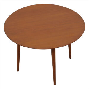 Mid Century Round Hans Wegner Style Splayed-Leg Coffee Table