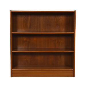 Compact Teak Bookcases with Adjustable Shelves
