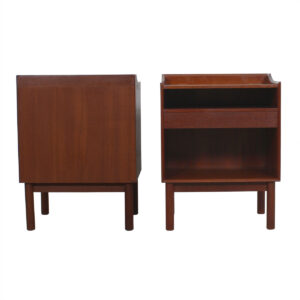 Pair of Peter Hvidt Teak Nightstands