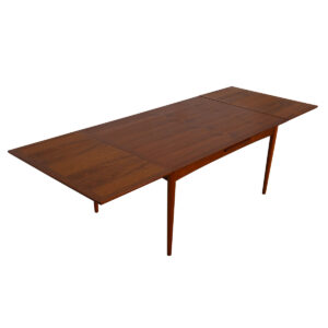 Koefoeds Hornslett Mid-Sized Danish Teak Expanding Dining Table