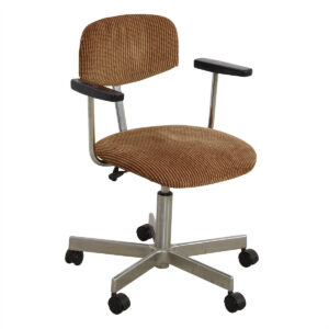 Mid Century Adjustable Desk Chair w/ NEW Upholstery