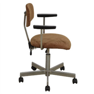 Mid Century Adjustable Desk Chair w/ NEW Upholstery