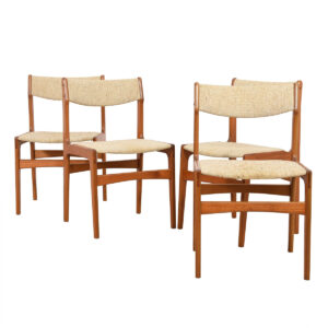 Set of 4 Danish Modern Teak Dining Chairs