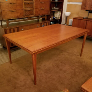 Colossal Niels Moller Teak Dining Table w / Pronounced Edge Banding