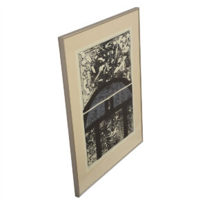 MCM Screenprint in Black, Blue and White