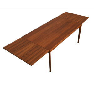 Expanding Danish Modern Teak Large Dining Table