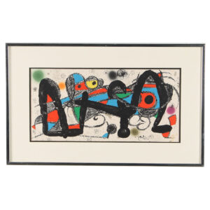 Joan Miro Abstract Figural Print