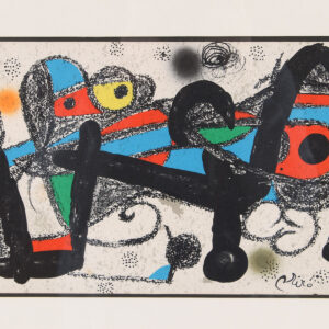 Joan Miro Abstract Figural Print