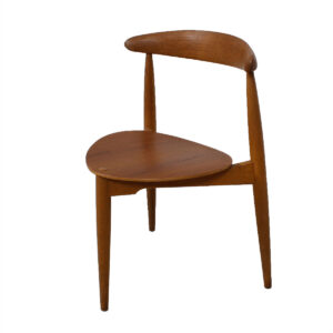 Set of 6 Danish Modern “Heart” Dining Chairs by Hans Wegner in Teak