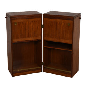Danish Modern Teak Expanding ‘Book Bar’ / Storage Cabinet