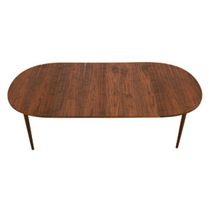 1950’s Expanding Walnut Dining Table + 6 Dining Chairs