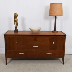 Mid Century Modern Compact Walnut Sideboard / Dresser