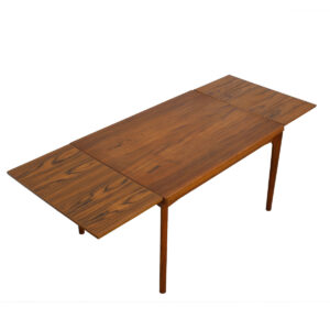 Apartment Sized Danish Modern Teak Expanding Dining Table