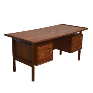 Arne Vodder Bowtie Style Danish Teak Desk
