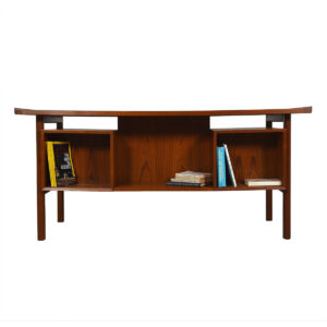 Arne Vodder Bowtie Style Danish Teak Desk