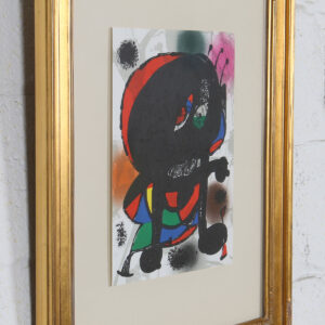 Print of Abstract Figure by Joan Miro, Lithograph