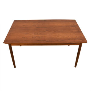 Danish Modern Teak Curved Expanding Dining Table