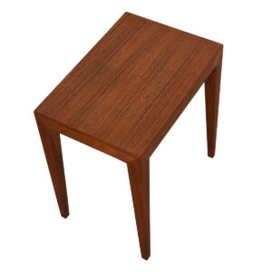 Slim & Sleek Danish Petite Teak Accent Table