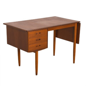 Danish Modern Teak Expanding Drop-Leaf Desk