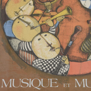Musque Et Musiciens Exhibition Poster