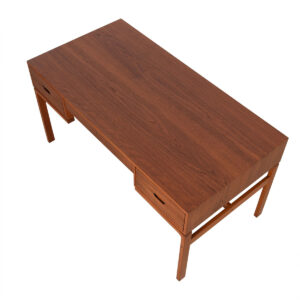Exquisite Danish Modern Teak Executive Desk