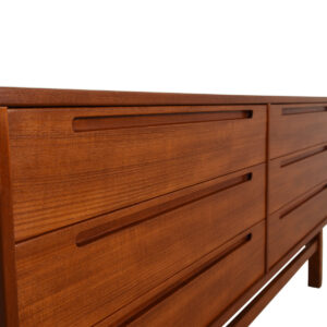 Teak Danish Modern 6 Drawer Dresser