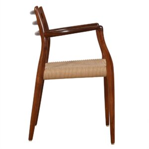 Set of 6 Rosewood Dining Chairs 2 Arm (Model #62) + 4 Side (Model #78) by Niels Moller