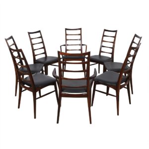 Set of 8 Koefoeds Hornslet Danish Modern Rosewood Dining Chairs
