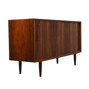 Compact Danish Rosewood Sideboard / Media / Storage Cabinet