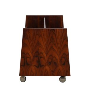 Gorgeous & Functional – Danish Rosewood Vinyl + Magazine Cart