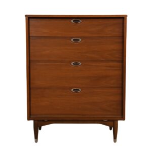 Slim Mid-Century Walnut Dresser w/ Deep Drawers