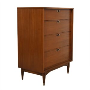 Slim Mid-Century Walnut Dresser w/ Deep Drawers