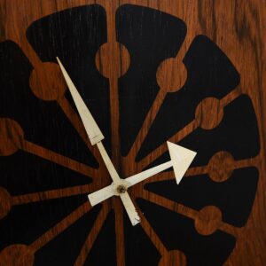 Rare Mid Century Modern Rosewood Grandfather Clock