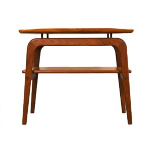 Pair Danish Modern Floating Teak End Tables