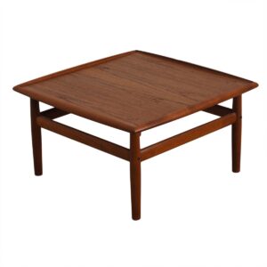 Raised Lip Edge Accent / End Table by Grete Jalk in Teak