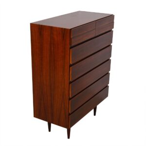 Danish Modern Rosewood Tall Dresser / Organizer