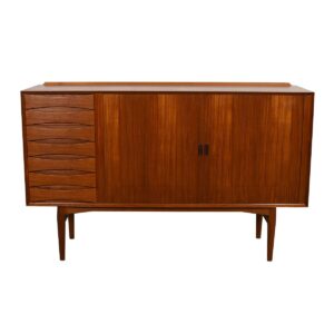 Rare Danish Modern Arne Vodder Tambour Door Sideboard Model OS63