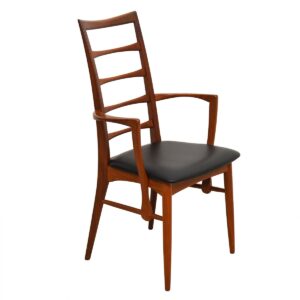 Set of 6 Danish Teak Ladder Back Dining Chairs